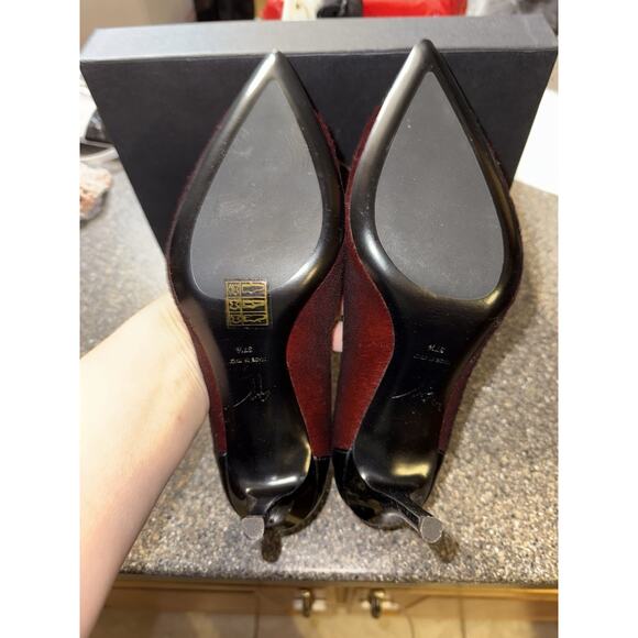 Giuseppe Zanotti Pony Hair Women's Heels Size 37.5 NIB - Picture 5 of 8